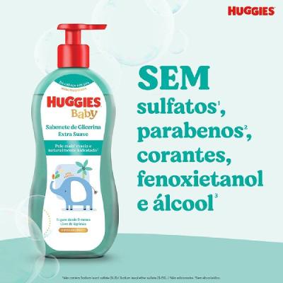Sabonete Líquido Infantil Huggies Extra Suave Para Bebê 600ml