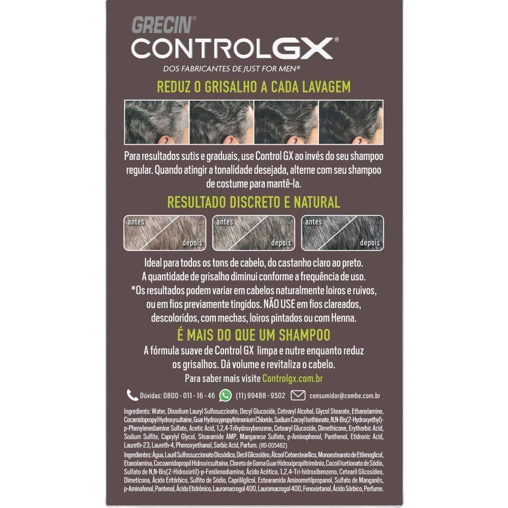 Shampoo Grecin Control Gx Redutor De Grisalho 118ml - 1