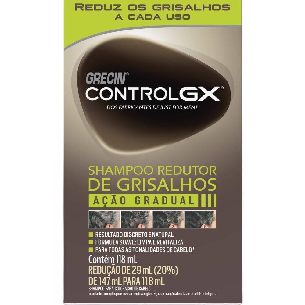 Shampoo Grecin Control Gx Redutor De Grisalho 118ml - 2