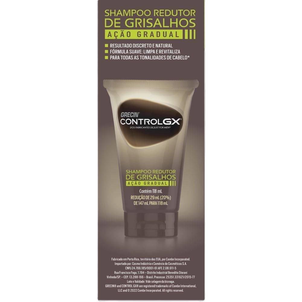 Shampoo Grecin Control Gx Redutor De Grisalho 118ml - 4