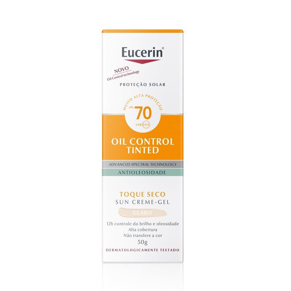 Protetor Solar Facial Eucerin Oil Control Cor Clara Fps70 50ml - 1
