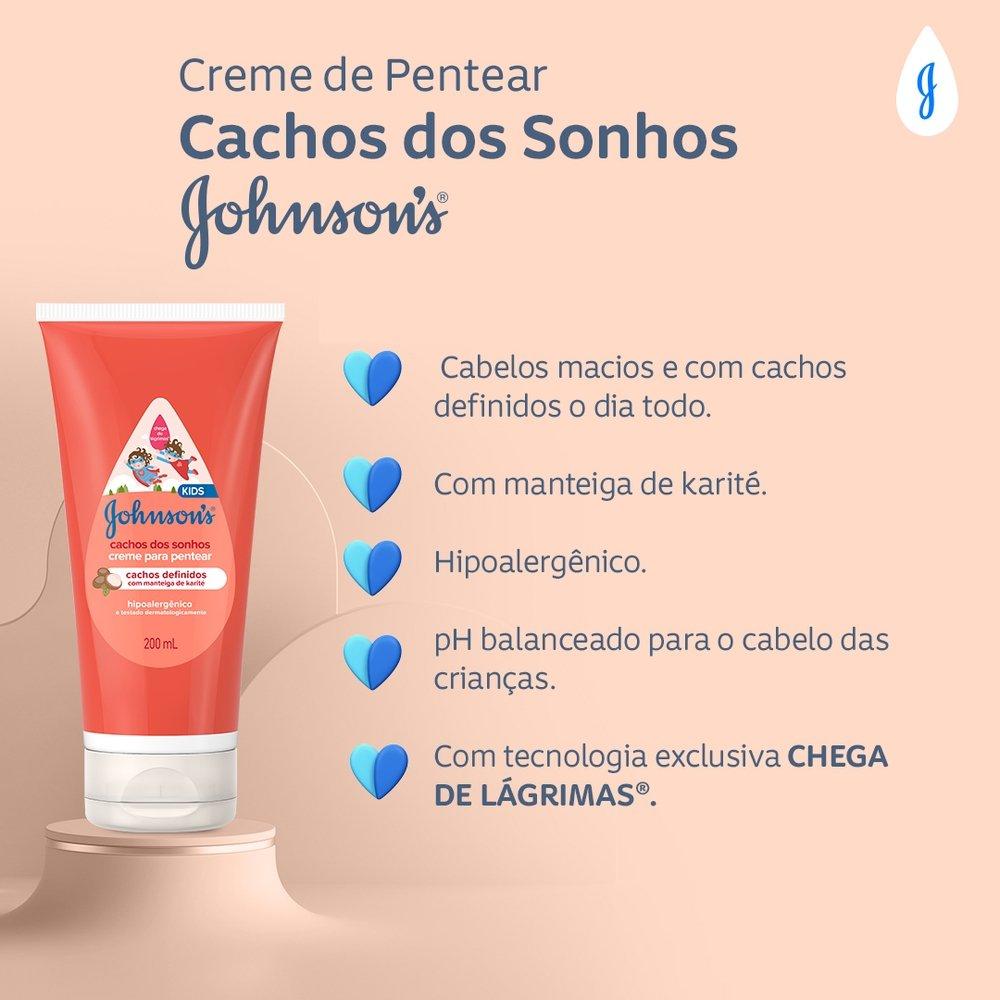 Creme Para Pentear Johnsons Kids Cachos Dos Sonhos 200ml - 4