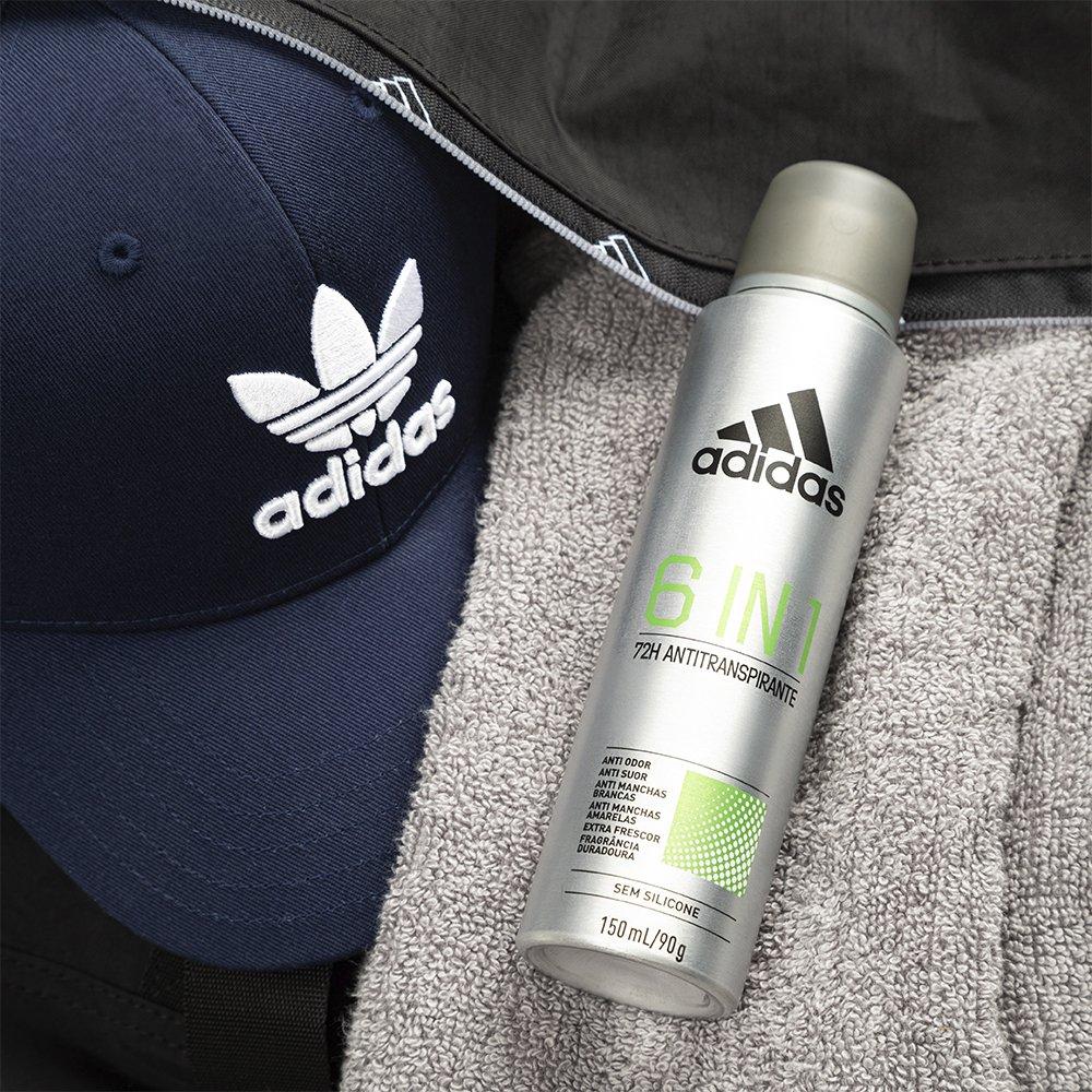 Desodorante Antitranspirante Aerossol Adidas Masculino 6 In 1 150ml - 7