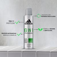 Desodorante Antitranspirante Aerossol Adidas Masculino 6 In 1 150ml - 8