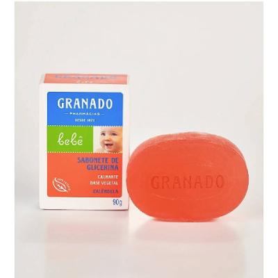 Sabonete Barra Glicerinado Granado Bebê Calêndula 90g
