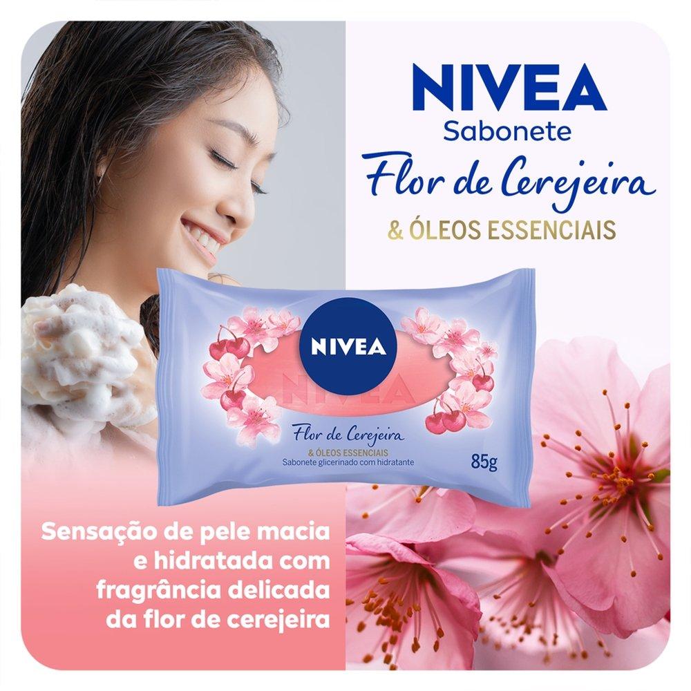 Sabonete Em Barra Nivea Flor De Cerejeira & Óleos Essenciais 85g - 3