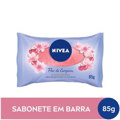 Sabonete Em Barra Nivea Flor De Cerejeira & Óleos Essenciais 85g