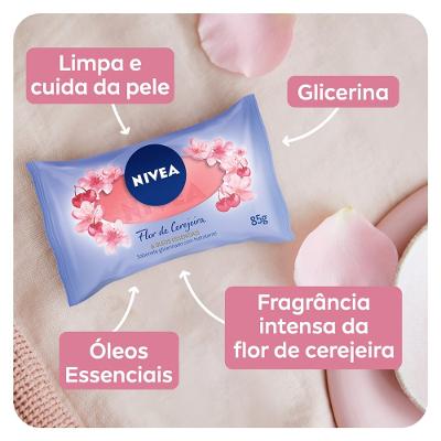 Sabonete Em Barra Nivea Flor De Cerejeira & Óleos Essenciais 85g