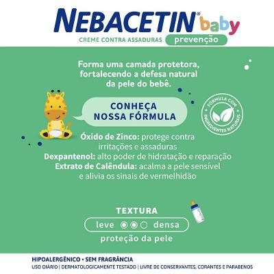 Creme Antiassaduras Nebacetin Baby Prevenção 60g