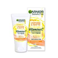 Protetor Solar Facial Hidratante Garnier Uniform & Matte Vitamina C Fps 50 Média 40g - 1