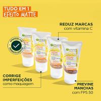 Protetor Solar Facial Hidratante Garnier Uniform & Matte Vitamina C Fps 50 Média 40g - 5