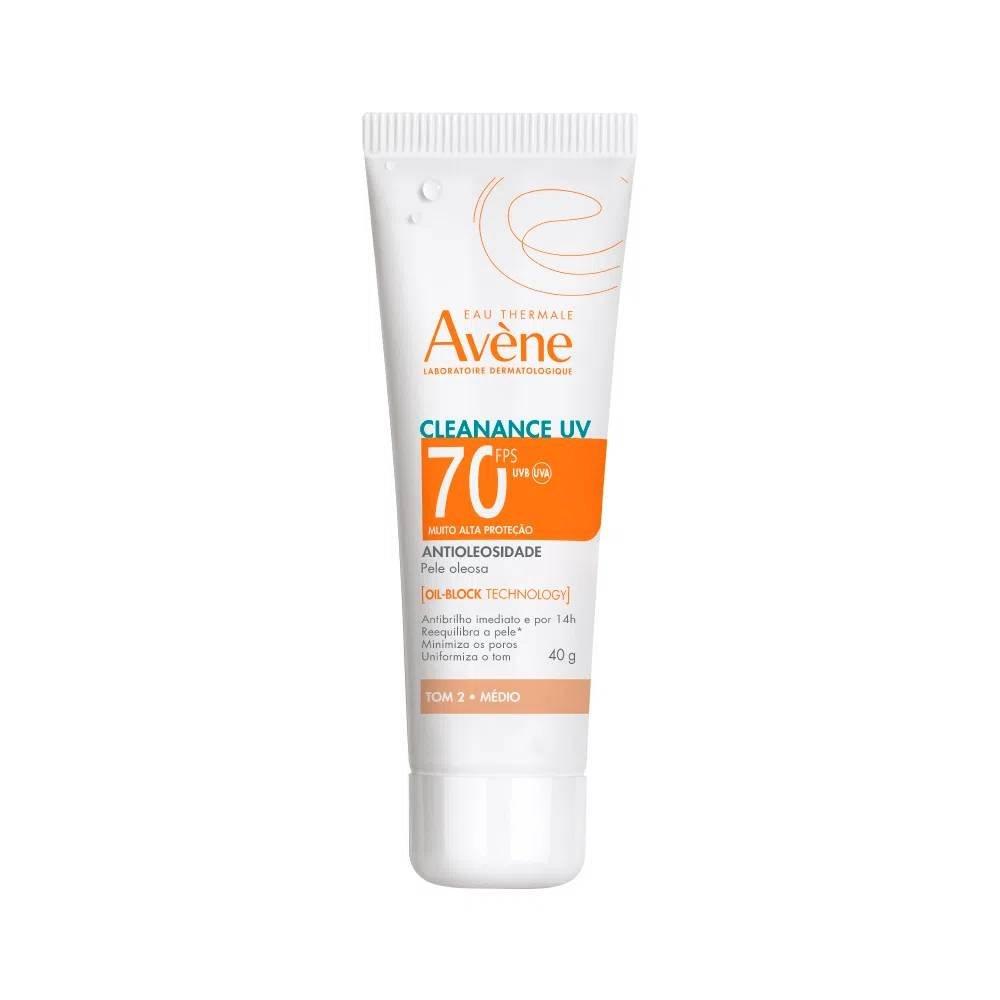 Protetor Solar Facial Avène Cleanance Uv Antioleosidade Fps70 40g Tom 2 Medio - 2