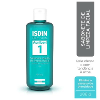 Sabonete Líquido Facial Em Gel Isdin Acniben Antioleosidade 208g