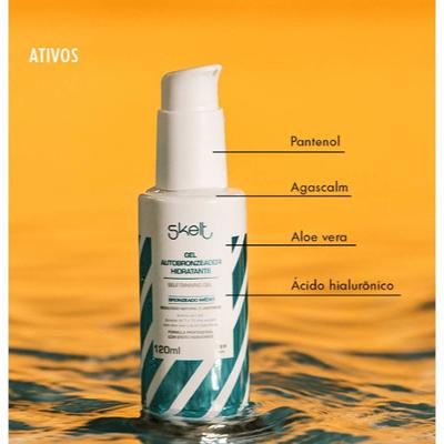 Gel Autobronzeador Skelt Hidratante 120ml