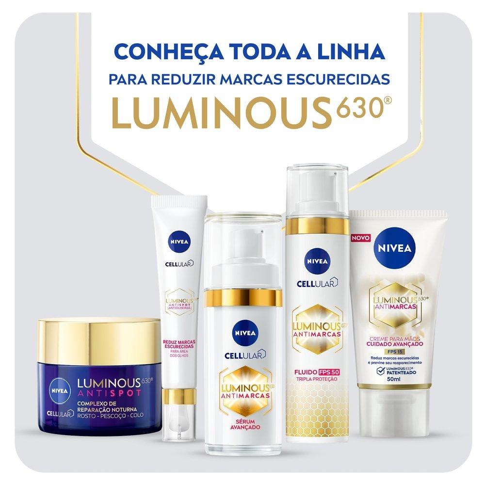 Creme Nivea Fluido Facial Protetor Cellular Luminous 630 Fps 50 40ml - 4