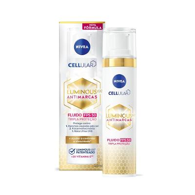 Creme Nivea Fluido Facial Protetor Cellular Luminous 630 Fps 50 40ml