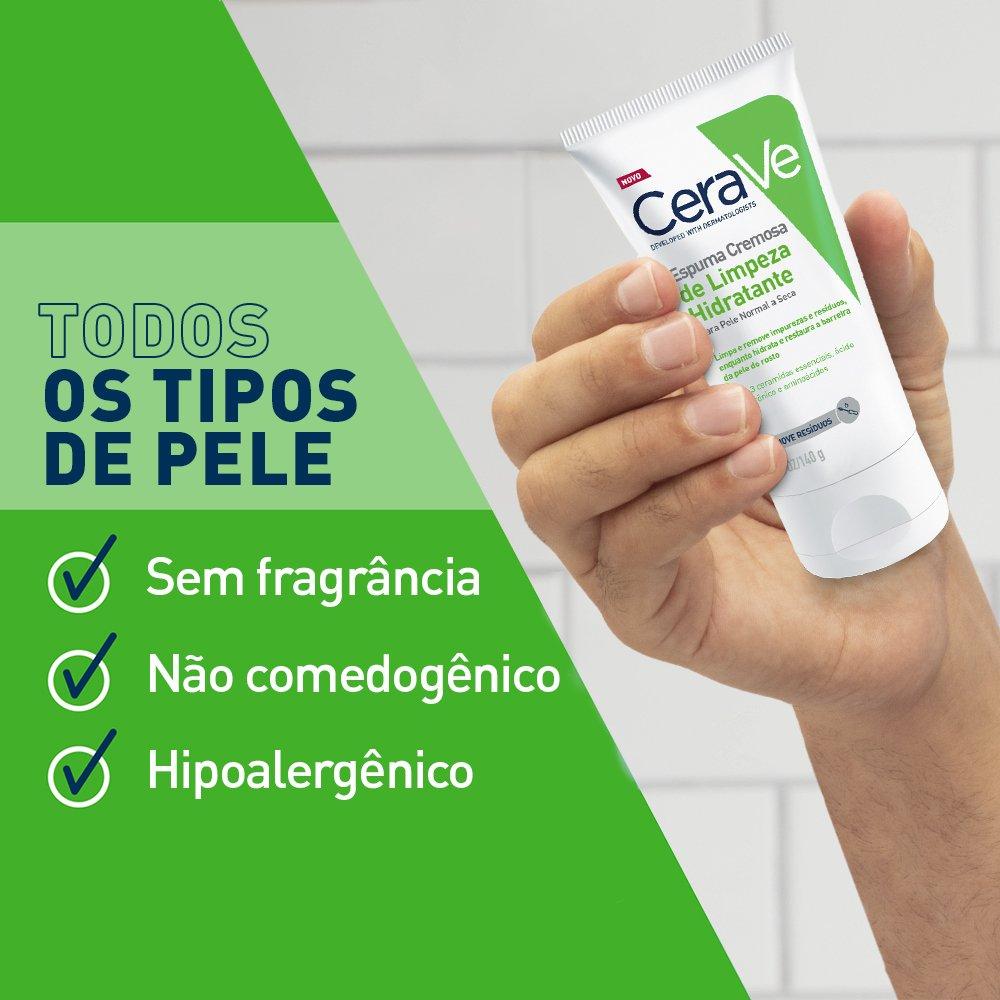 Espuma Cremosa De Limpeza Hidratante Cerave Pele Normal A Seca 60g - 3