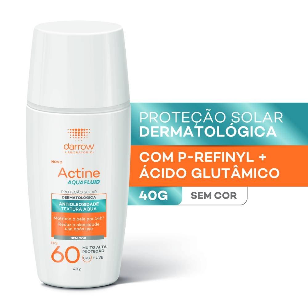 Protetor Solar Facial Actine Aquafluid Fps 60 40g Sem Cor - 3