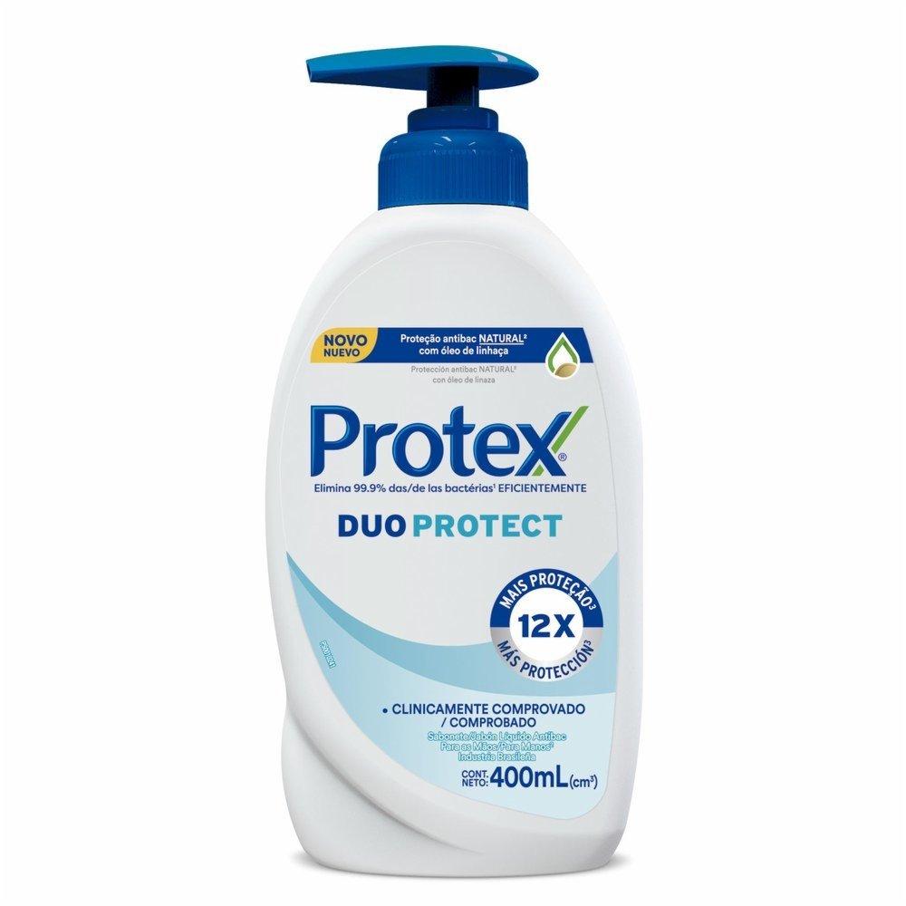 Sabonete Líquido Para Mãos Antibacteriano Protex Duo Protect 400ml - 1