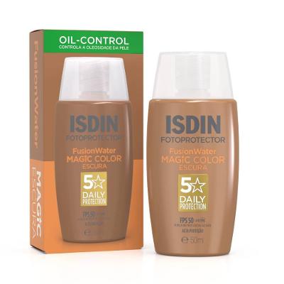 Protetor Solar Facial Isdin Fusion Water Cor Escura Fps50 50ml
