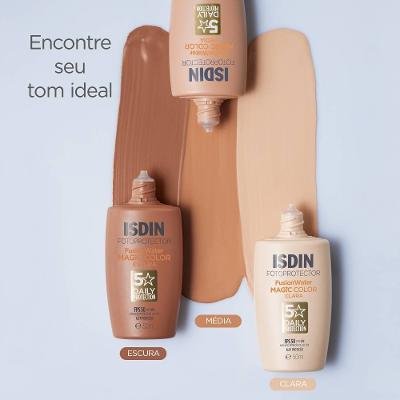 Protetor Solar Facial Isdin Fusion Water Cor Escura Fps50 50ml
