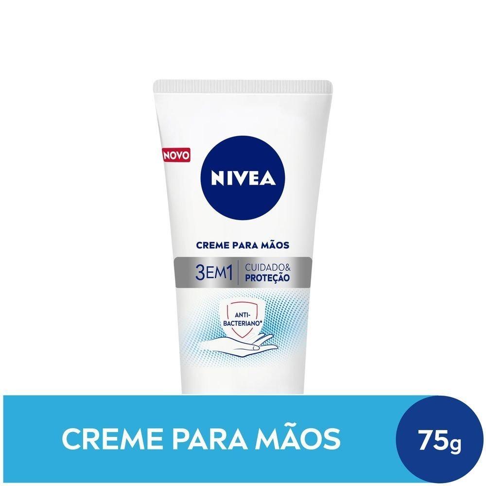 Creme Para Mãos Nivea 3 Em 1 Ação Antibacteriana 75g - 1