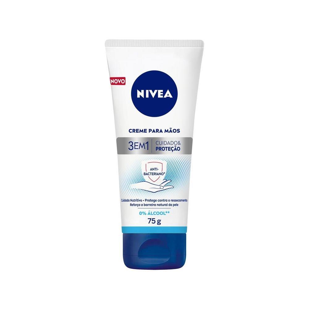 Creme Para Mãos Nivea 3 Em 1 Ação Antibacteriana 75g - 6