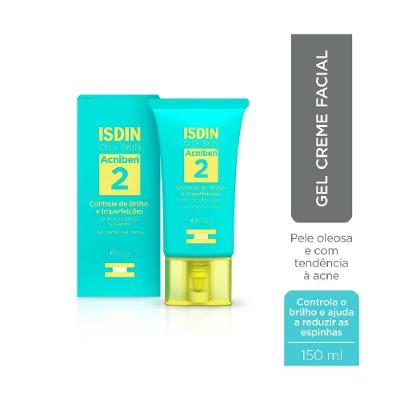 Gel Creme Hidratante Facial Isdin Acniben Controle De Brilho E Imperfeições 41,2g