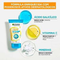 Gel De Limpeza Antiacne Garnier 3 Em 1 Uniform & Matte 120g