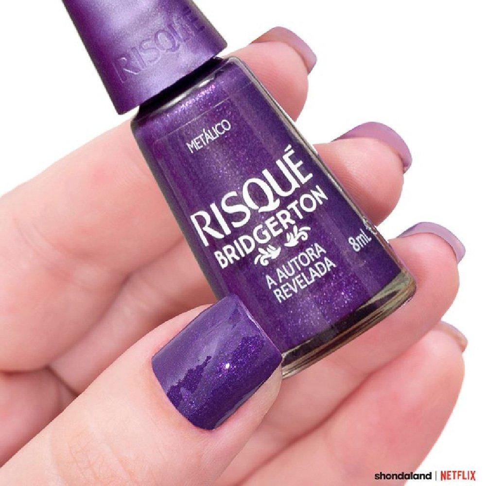 Esmalte Risqué Metálico Bridgerton A Autora Revelada 8ml - 2