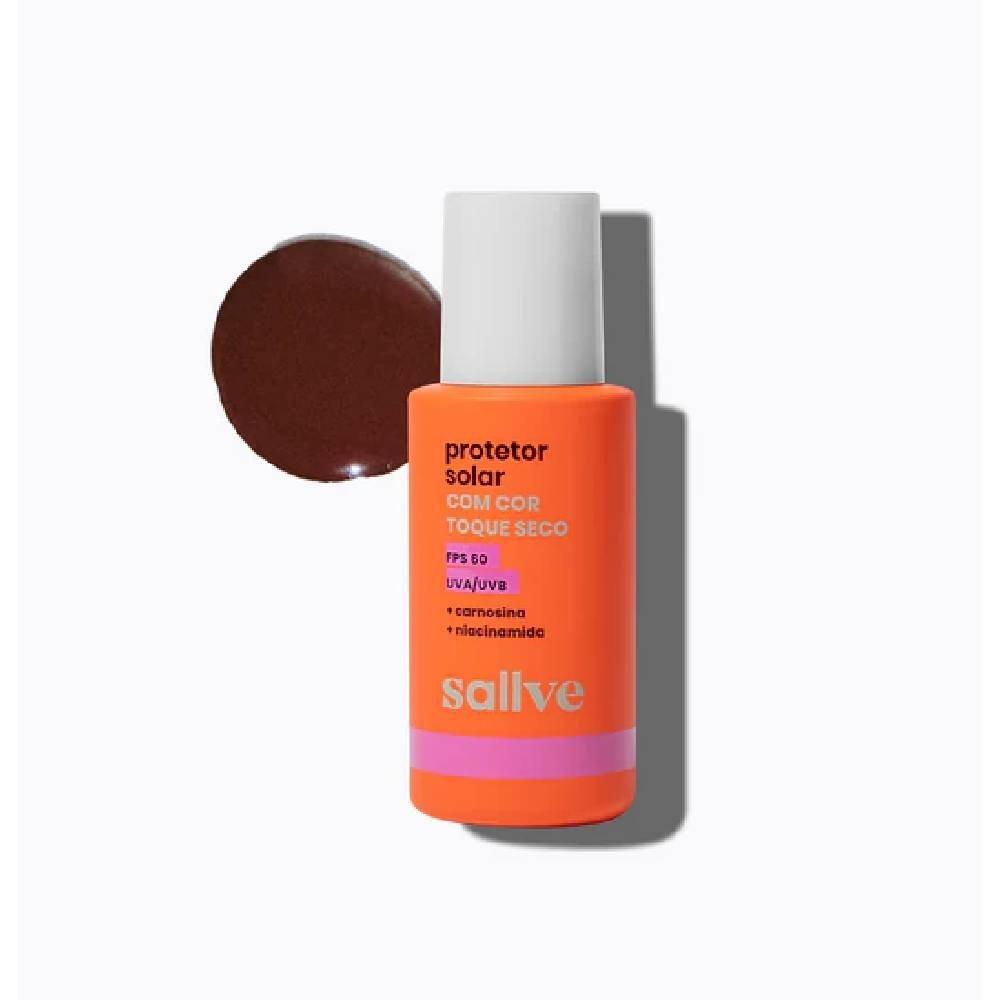 Protetor Solar Facial Sallve Cor 100 Fps60 40g - 2