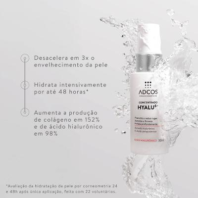 Sérum Facial Anti-idade Hidratante Adcos Concentrado Hyalu6+ 30ml