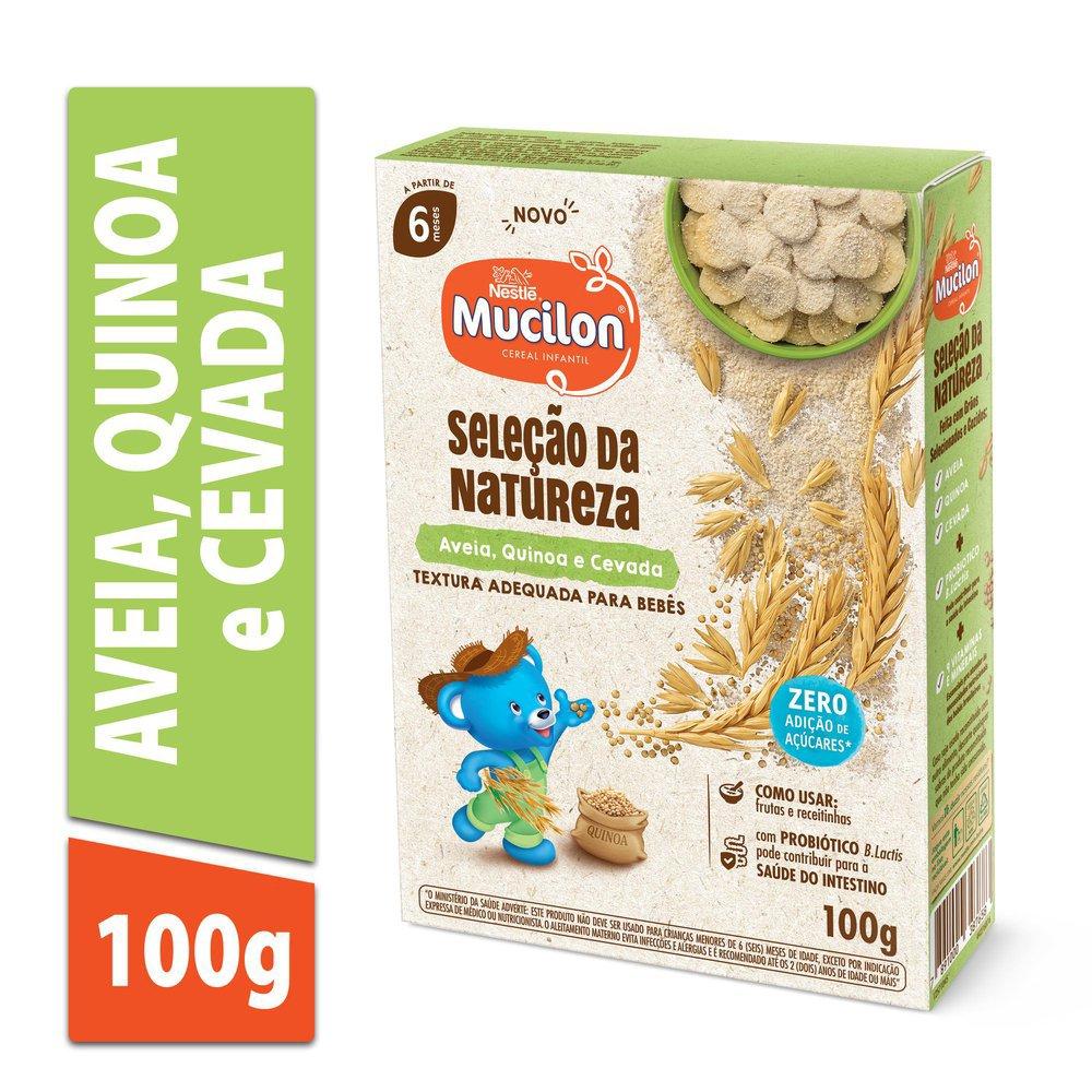 Cereal Infantil Aveia Quinoa E Cevada Mucilon Seleção Da Natureza Caixa 100g - 1