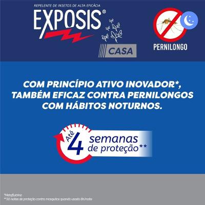Repelente Elétrico Exposis Aparelho + Refil 32,9ml