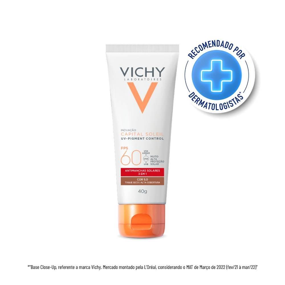Protetor Solar Facial Vichy Uv Pigment Control Cor 5.0 Fps60 40g - 2