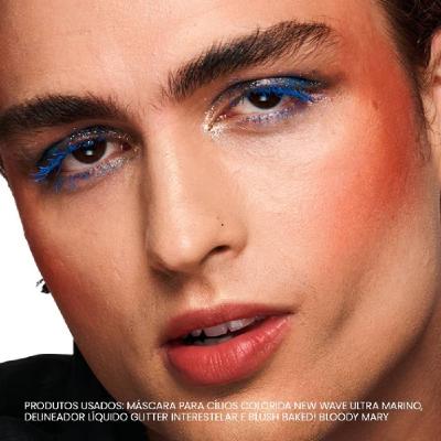 Mascara Para Cilios Contem 1g Colorida Ultra Marino 10g