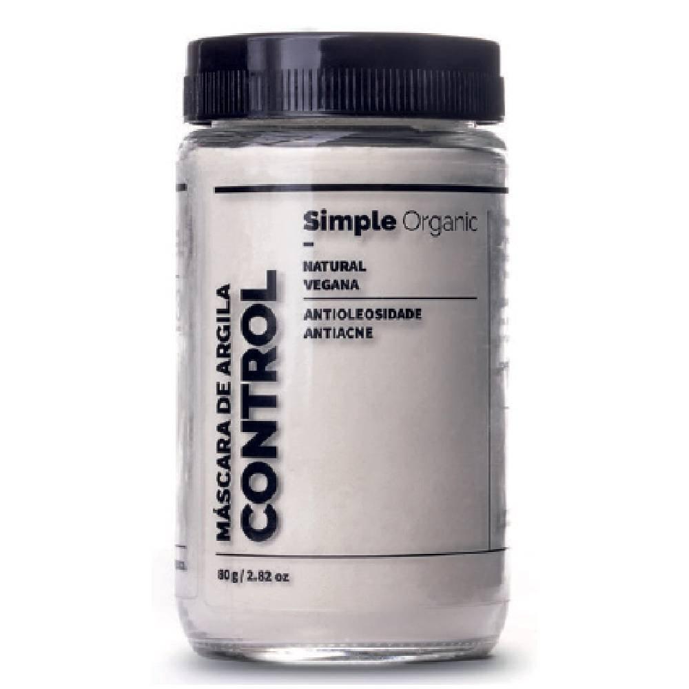 Mascara De Argila Simple Organic Control 80g - 1