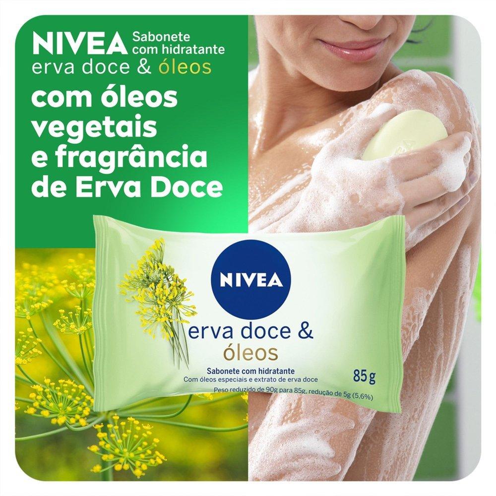 Kit Sabonete Em Barra Nivea Hidratante Erva Doce Promo 6 Unidades 85g Cada - 2