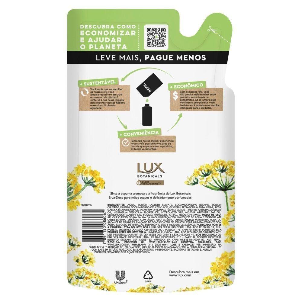 Sabonete Líquido Lux Botanicals Erva Doce 500ml - Refil - 3