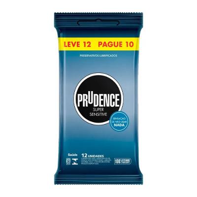 Preservativo Prudence Super Sensitive Leve 12 Pague 10 Unidades