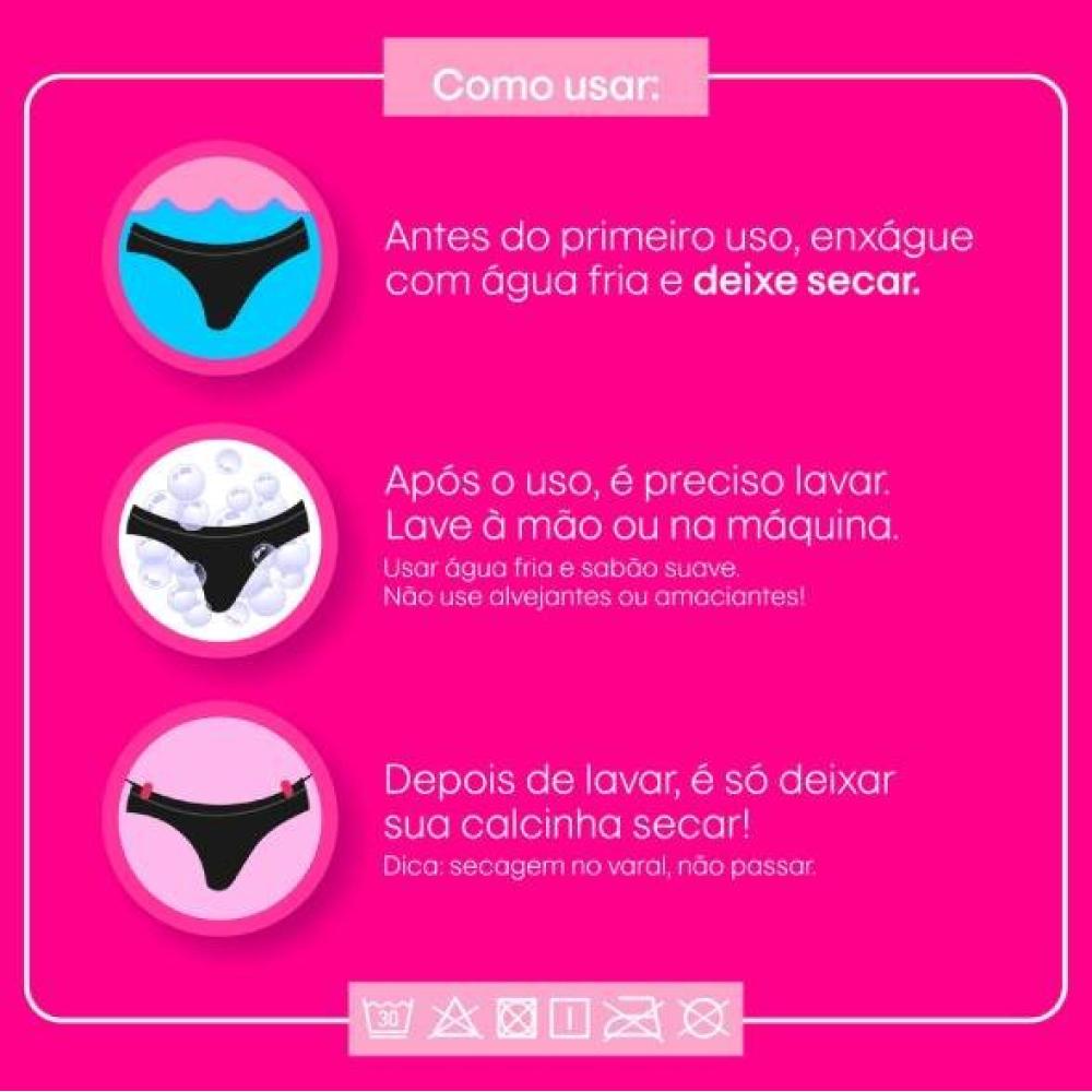 Calcinha Absorvente Intimus Bikini M - 1 Unidade - 7