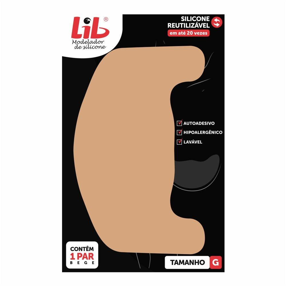 Modelador Para Seios Lib Silicone Reutilizável Tamanho G 1 Par - 1