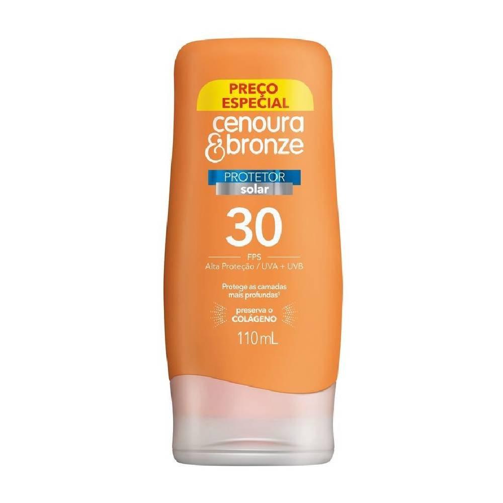 Protetor Solar Cenoura E Bronze Preço Especial Fps30 110ml - 1