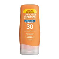 Protetor Solar Cenoura E Bronze Preço Especial Fps30 110ml - 1