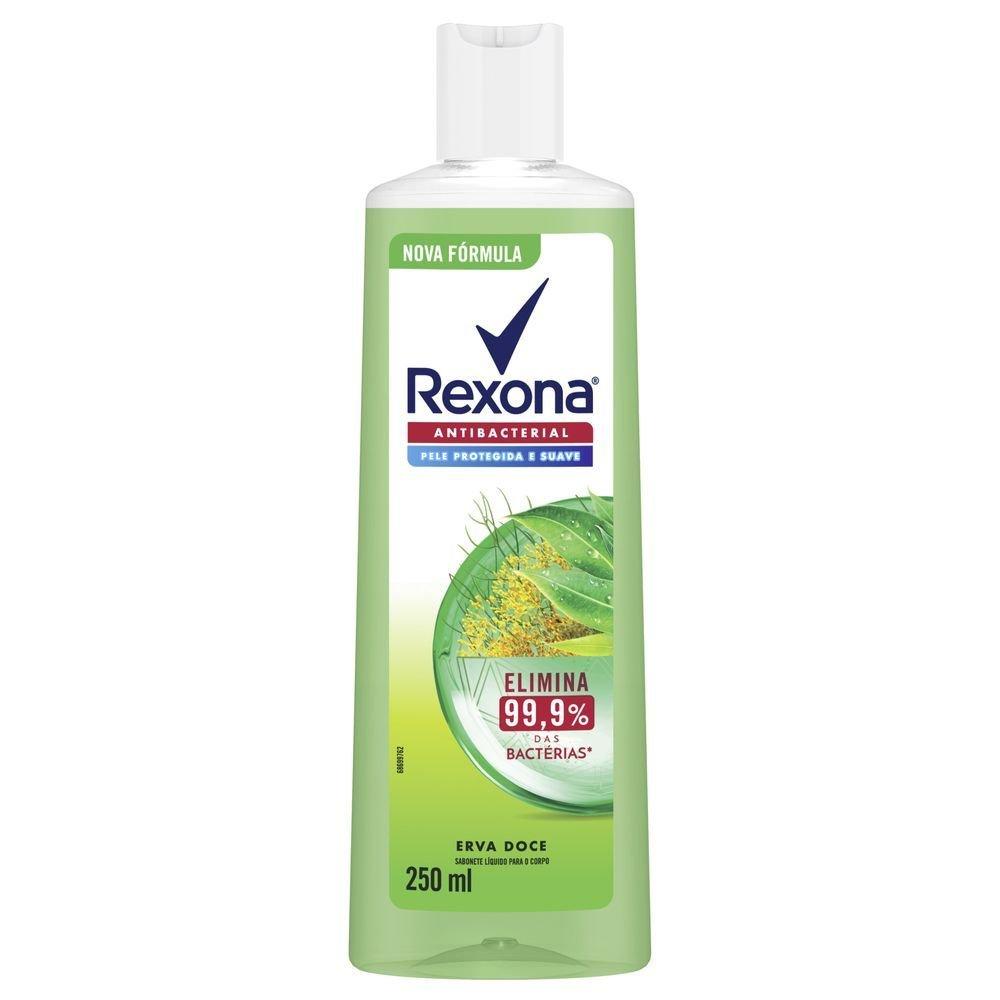 Sabonete Líquido Rexona Antibacterial Erva-doce Frasco 250ml - 6