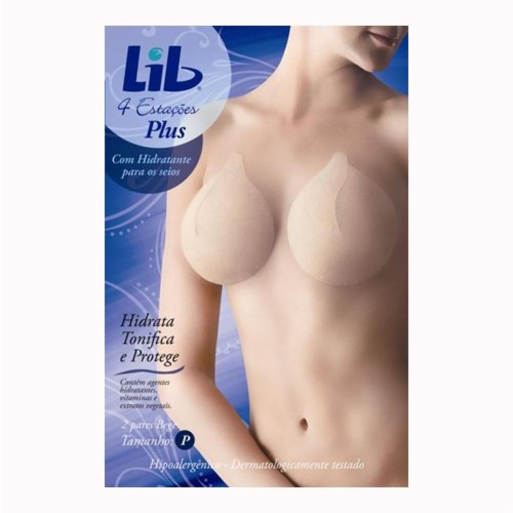 Modelador Para Seios Lib 4 Estações Plus Tamanho P Bege Com 2 Pares - 1