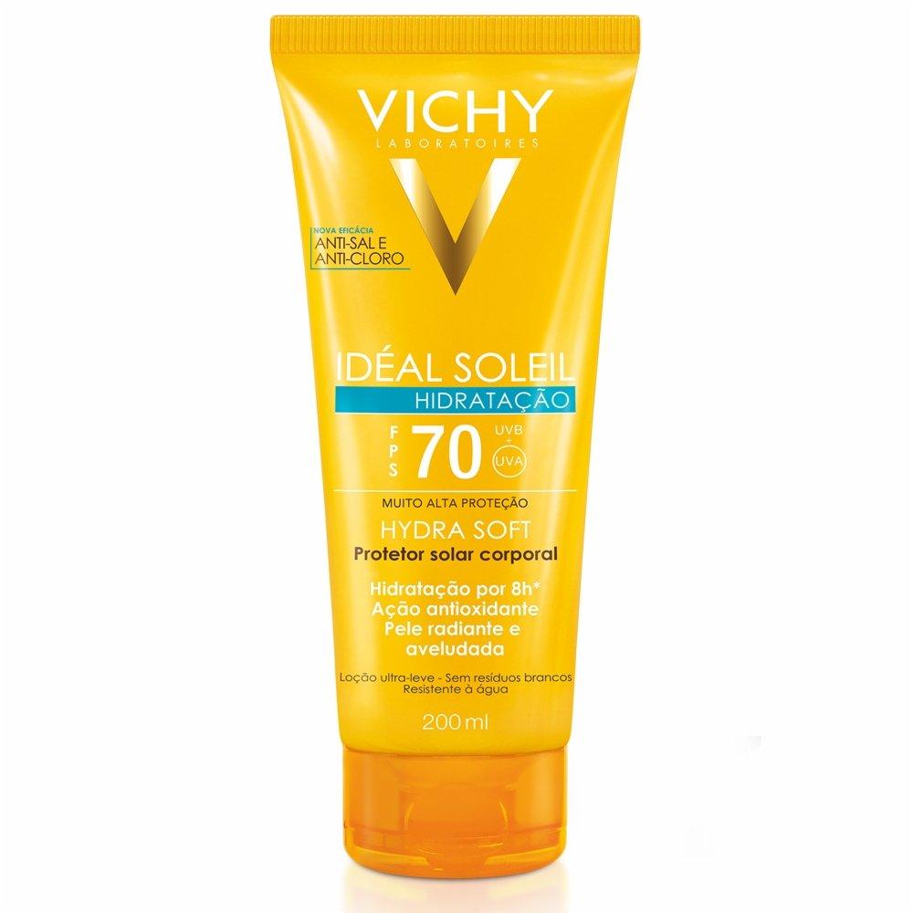 Protetor Solar Vichy Ideal Soleil Hydrasoft Fps 70 200 Ml - 1