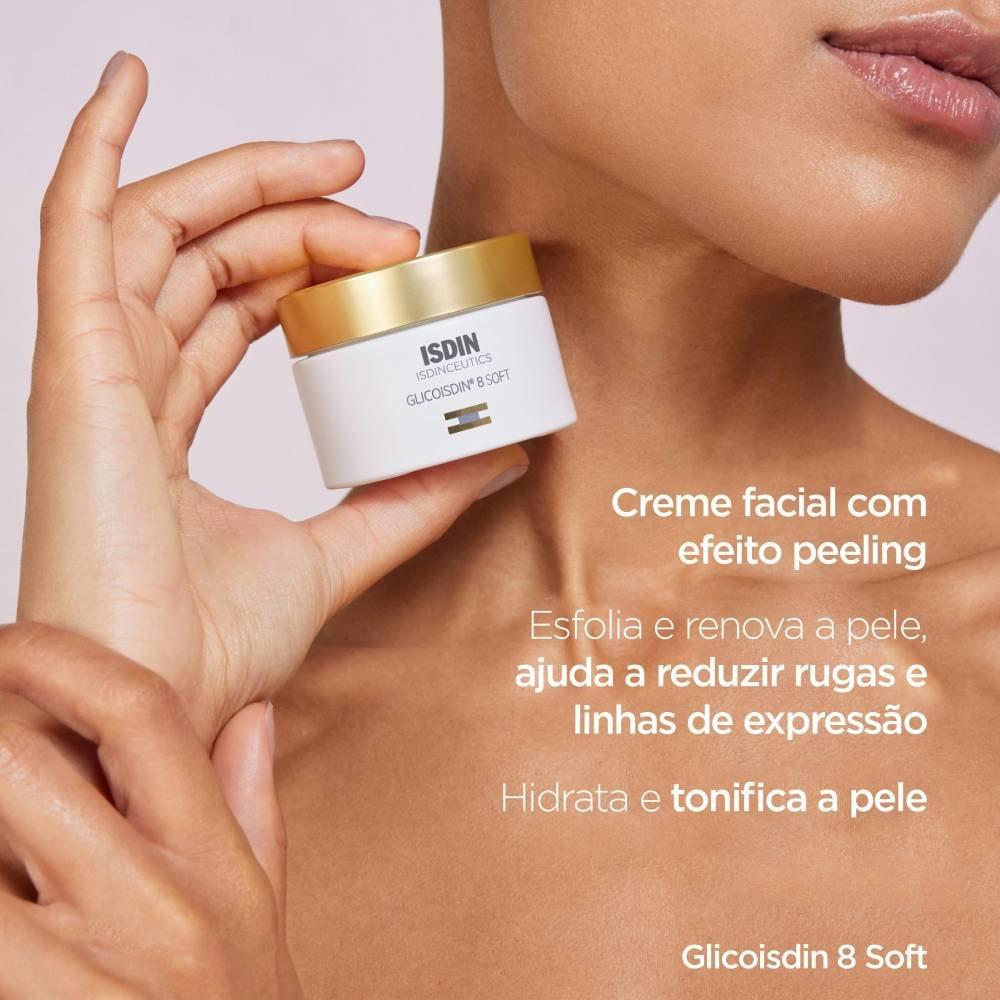 Creme Facial Isdin Com Ácido Glicólico Efeito Peeling Isdinceutics Glicoisdin 8 Soft 50g - 2