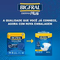 Fralda Adulto Bigfral Dermaplus Noturna Média Com 8 Unidades - 3