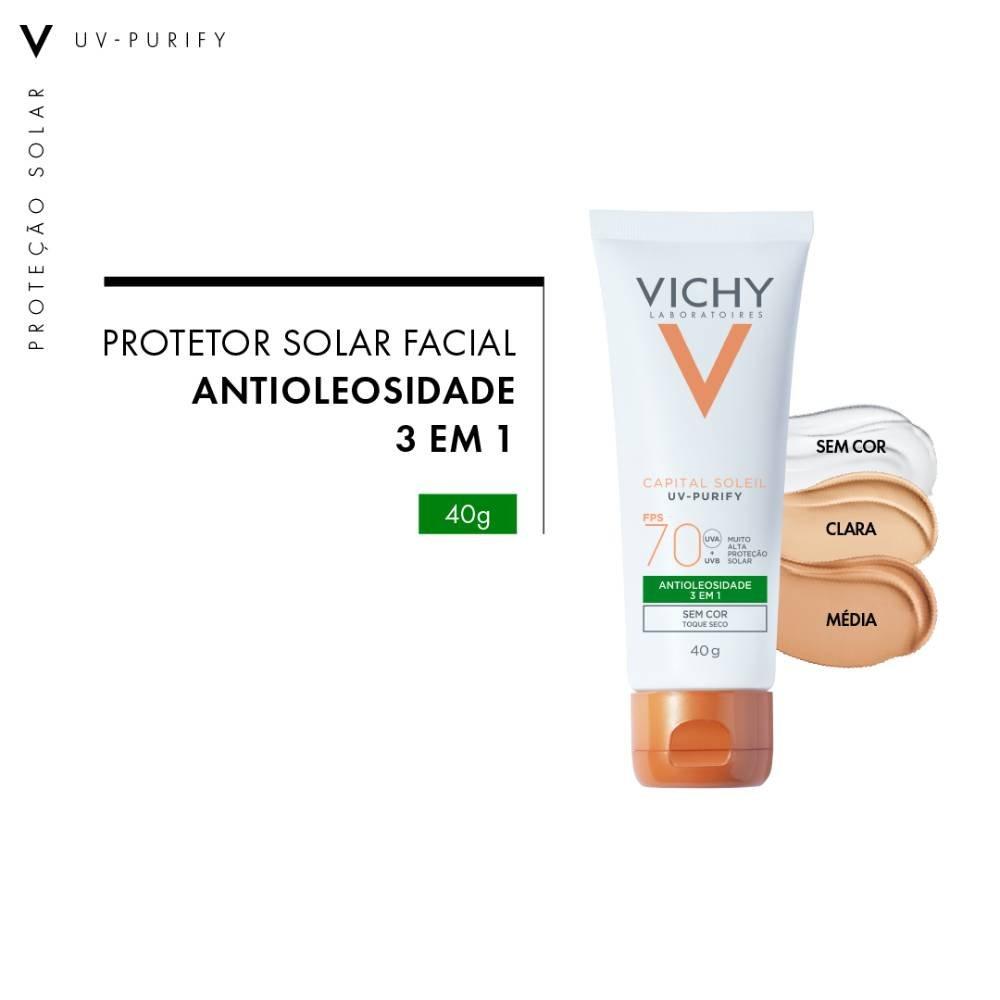 Protetor Solar Vichy Capital Soleil Uv Purify Cor Clara Fps70 40g - 2